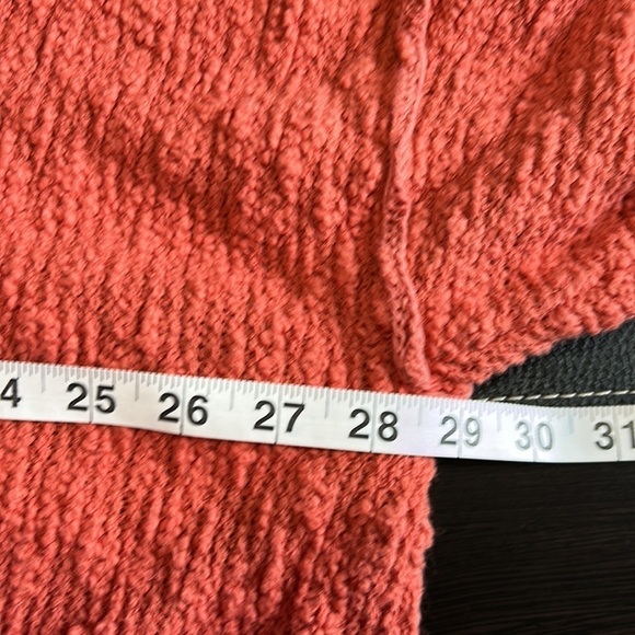Free People Womens Big Easy Cowl Neck Pullover Sweater Red Sz L - Picture 15 of 16